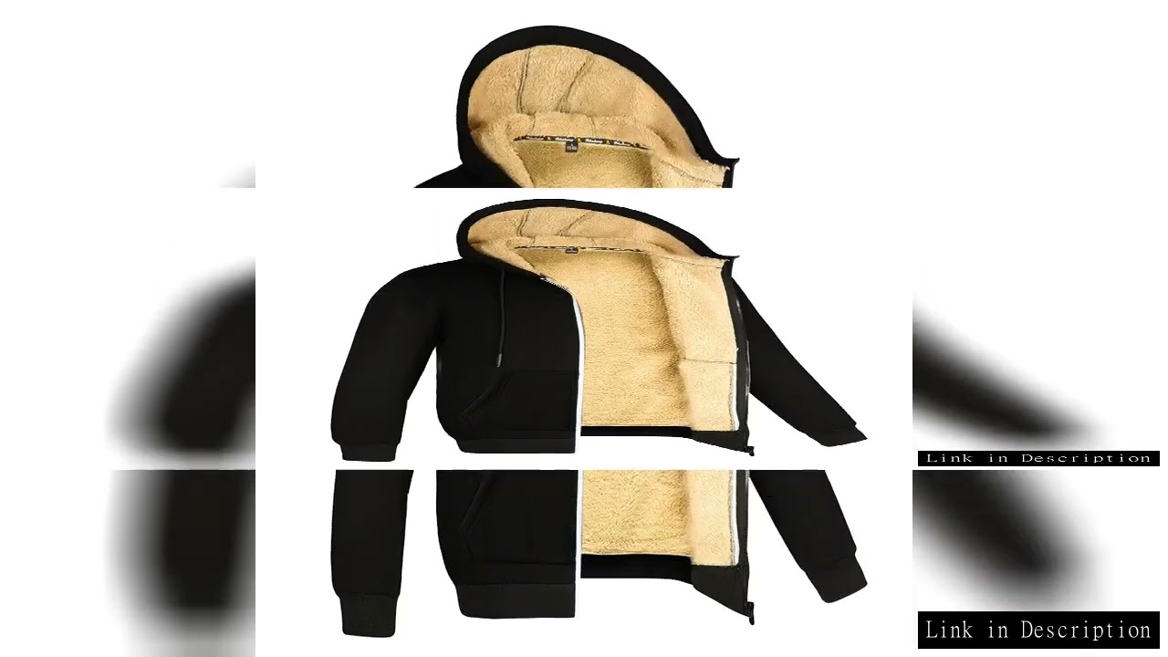 Winter Lambswool Coats Thicken Warm Jackets Long Sleeve Zipper Hoodies Casual Sports Fleece Black Co