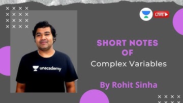 Short Notes of Complex Variables | GATE/ESE/XE 2021 | Mechanical Engineering | Rohit Sinha
