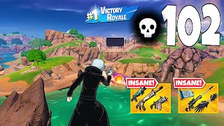 102 Elimination Solo Vs Squads "Zero Build" Gameplay Wins (Fortnite chapter 5)