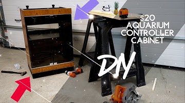 DIY - Build An Aquarium Controller Cabinet For ONLY $20! - I Almost Cut My Thumb OFF!