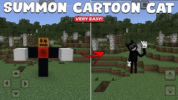 How to Summon Cartoon Cat in Minecraft Pocket Edition (NO MODS)
