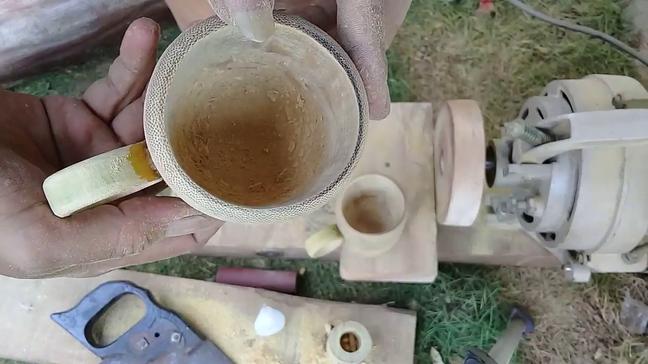Cara Membuat cangkir dari bambu  YouTube