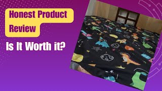 Dinosaur Space Twin Sheets Set Planet Printed Microfiber Bedsheets Deep Pockets Sheet & Pillowcase