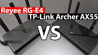 Reyee RG E4 vs TP-Link Archer AX55 - Budget WiFi 6 Routers - Speed Tests, Range Tests, Apps and More