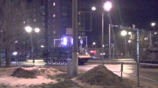 Танки и бронетехника, военный конвой под флагами США Нарва Эстония 23 02 2015 Танки и бронетехника, военный конвой под флагами США Нарва Эстония 23 02 2015
