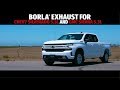 Borla exhaust for 20192024 chevrolet silverado  gmc sierra 1500 53l exhaust system sounds