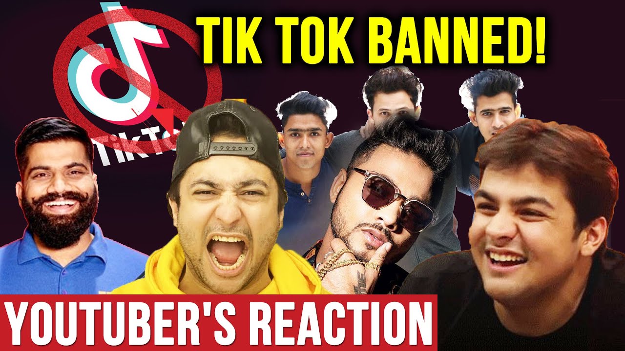 Youtuber's Reaction On TikTok BAN In India | Harsh Beniwal, Elvish, Round To Hell, Technical Guruji