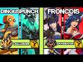 NEW PATCH 2XKO ▰ DINGUSPUNCH (Thresh-Blitzcrank) vs FRONCOIS (Caitlyn-Ahri) ▰ 2XKO Pro Replays