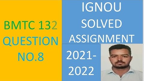 BMTC 132 (MATHEMATICS)  DIFFERENTIAL EQUATION  - IGNOU SOLVED ASSIGNMENT 2021-2022