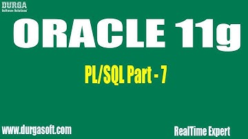 Oracle Tutorial ||onlinetraining|| PL/SQL Part - 7 by RealTime Expert