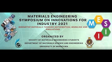 Materials Engineering Symposium for industry on Innovation 2021