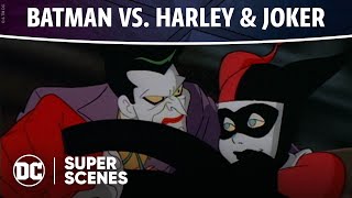 Batman: The Animated Series - Batman vs. Harley &amp; Joker | Super Scenes | DC