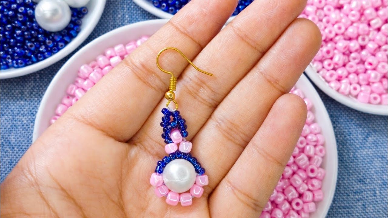 Earring making ||Easy vedio tutorial for begginners ||