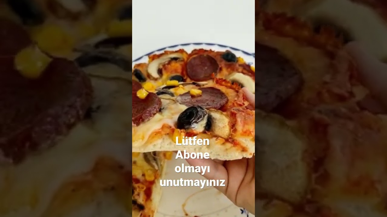 Ev usulüyle pizza ???? tarifi #shorts #tiktok #tiktokvideo #shortsvideo #yemektarifi #pizzatarifi