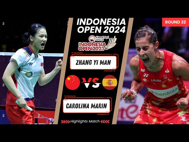 ZHANG Yi Man (CHN) vs Carolina MARIN (ESP) | Indonesia Open 2024 Badminton class=