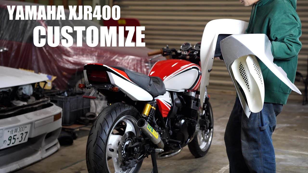 YAMAHA XJR400 customization] Exterior parts replacement. - YouTube