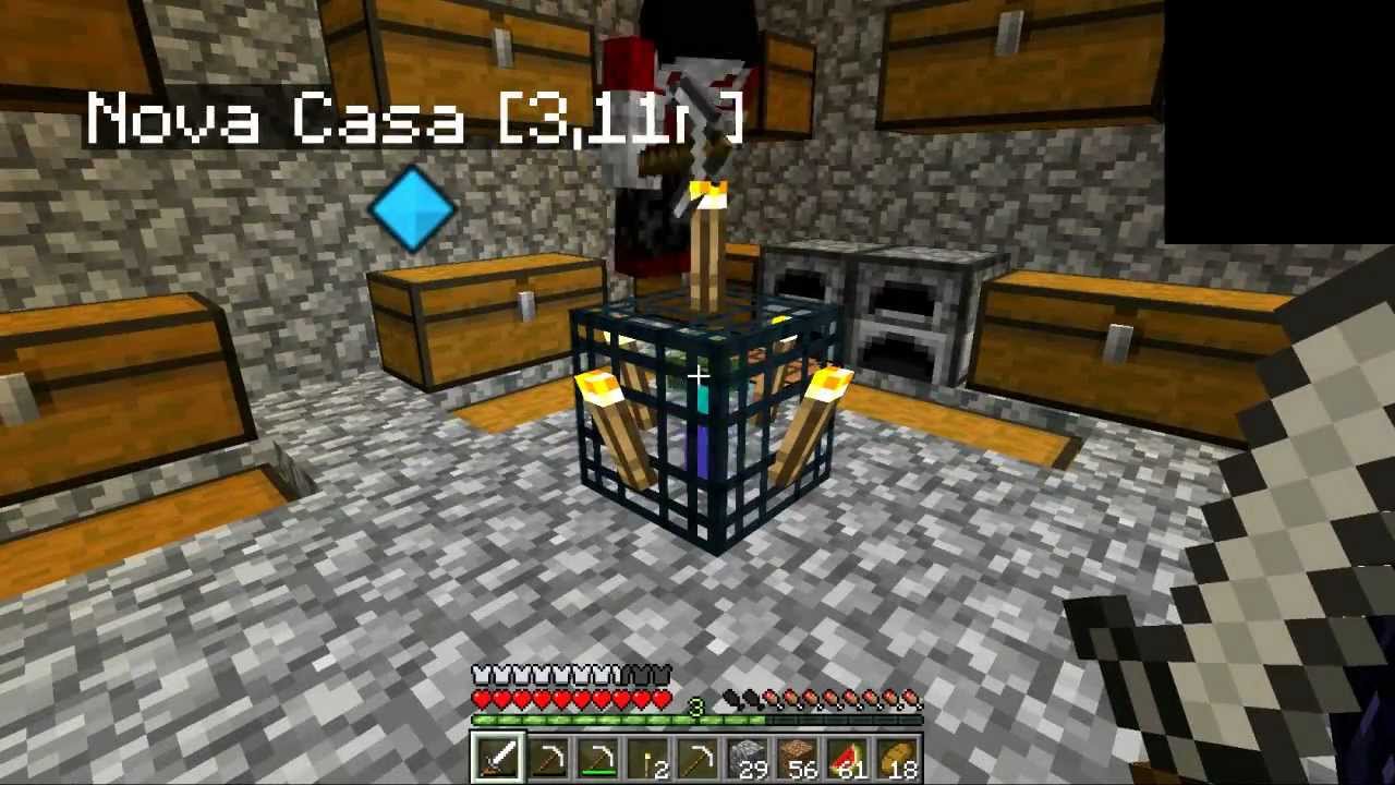 Vida Minecraft - Farm automática de Cana de Açúcar - #21 - Vídeo