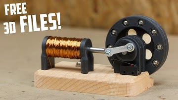 How to make a 3D printed Solenoid Engine - files available!