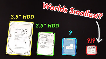 Worlds Smallest Hard Drive VS a Regular Hard Drive.