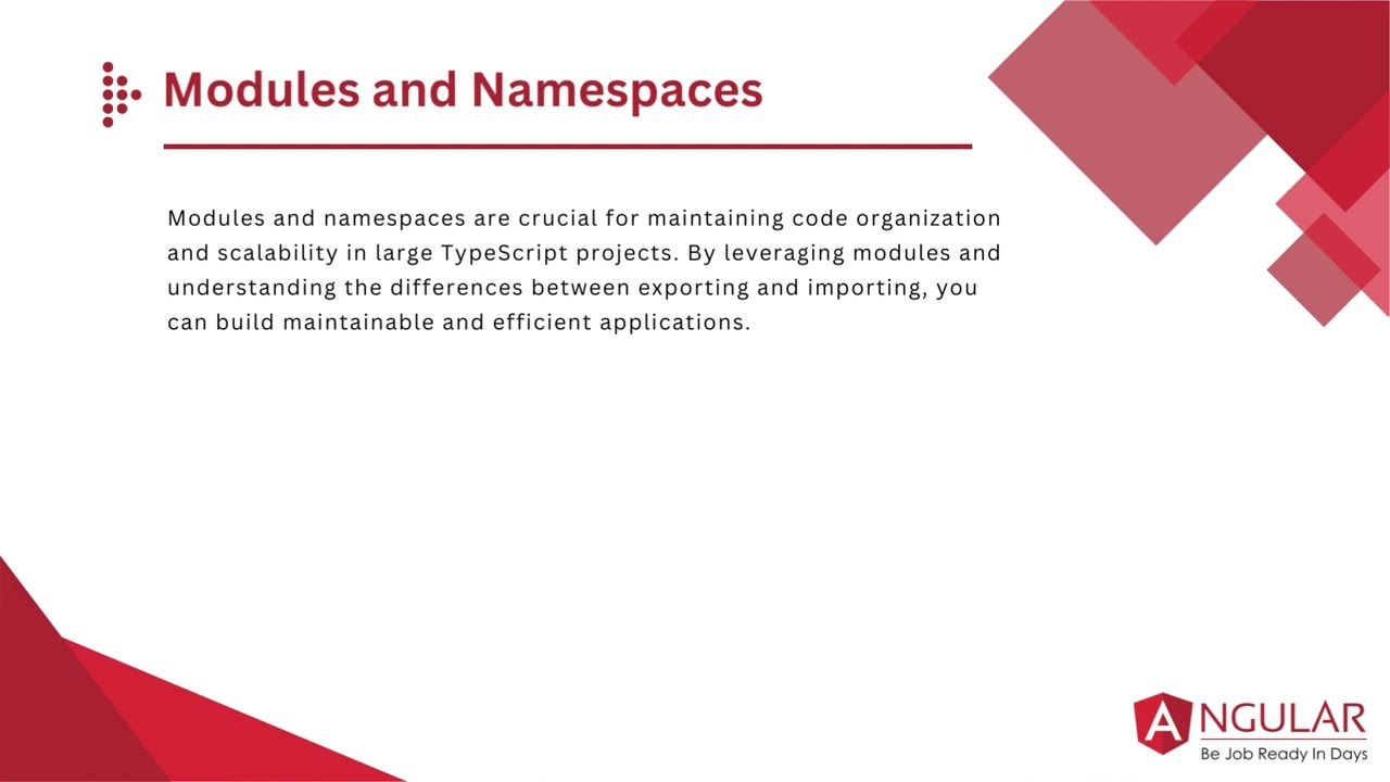 TypeScript Modules & Namespaces: Organizing Code Like a Pro | Chapter 2.4/10 | LearnCodeExpress