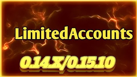 MINECRAFT McPe 0.14.X/0.15.10 PLUGIN LIMITED ACCOUNTS WORK IN ALL SERVERS!