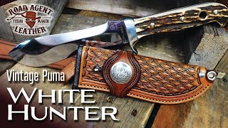 Restoration & Knife Sheath: Vintage Puma White Hunter Leather Work ASMR