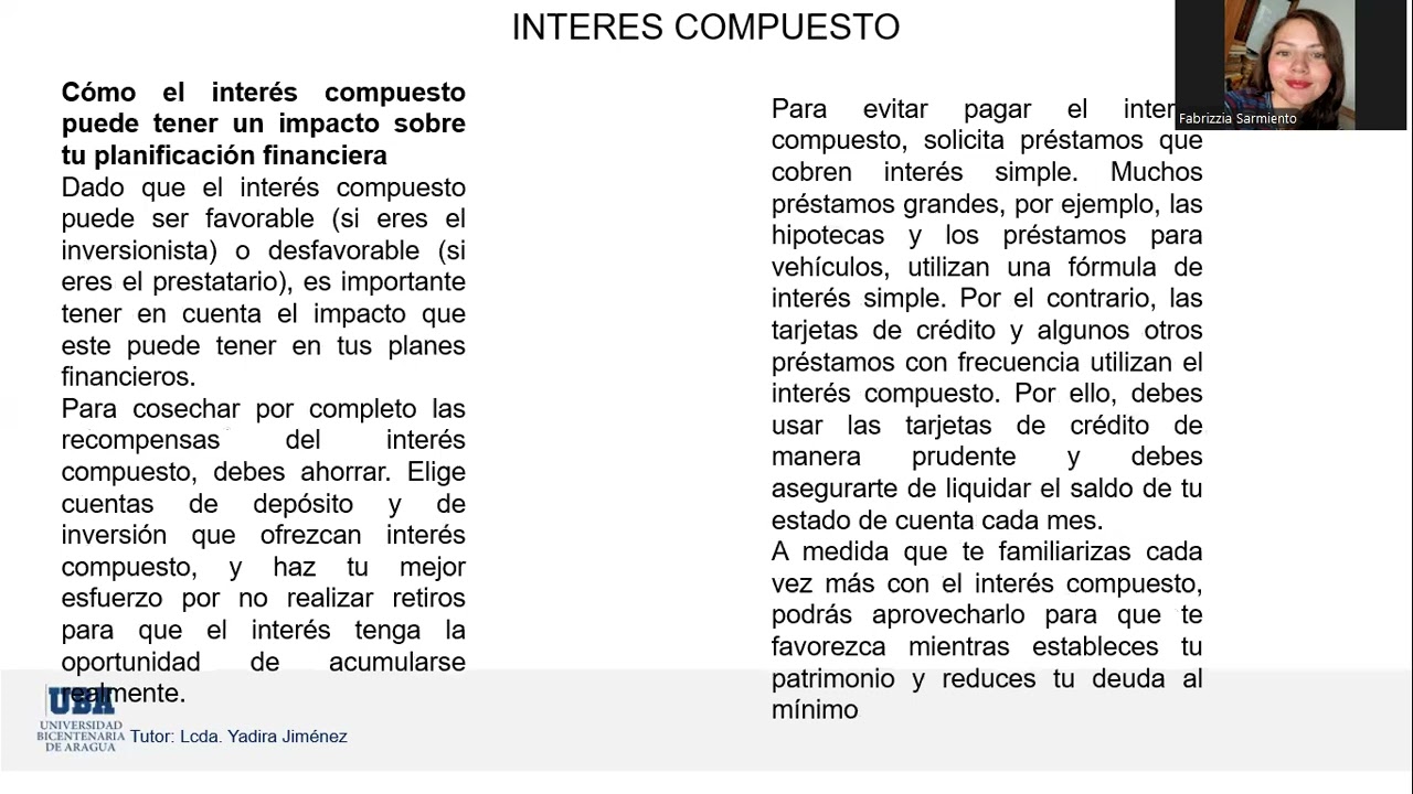 2do. encuentro síncrono-Calculo Financiero-Profesora Yadira Jiménez