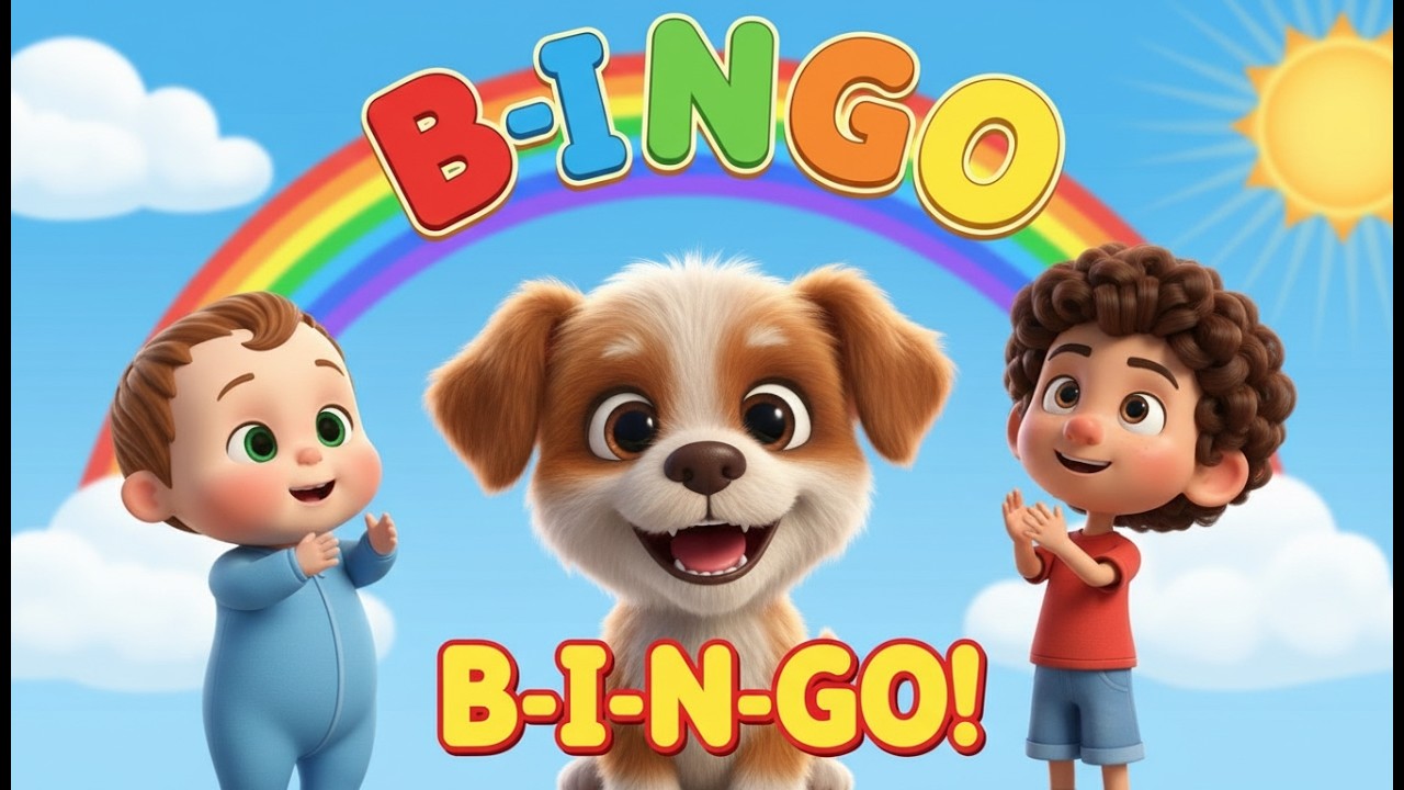BINGO Song 🐶 | There Was a Farmer Had a Dog | Kids Nursery Rhymes - YouTube