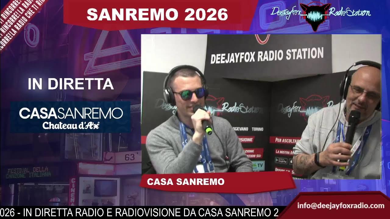 Live da Casa Sanremo con Andrea e Marchino... Ultime battute di diretta!