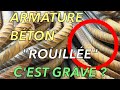 ACIER ROUILLÉ POUR BÉTON, C&#39;EST GRAVE OU PAS ? BÉTON ARMÉ + MAÇONNERIE QR3