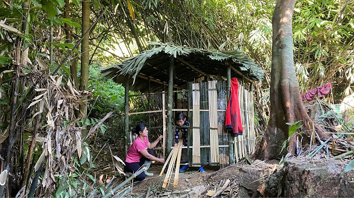 REWIND TIME LAPSE: 500 Days Journey START to FINISH Single Mother Builds Bamboo House Alone