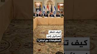 كيف تنظر إسرائيل إلى المفاوضات مع لبنان؟
