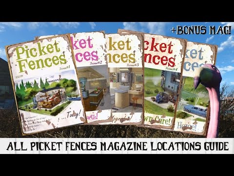 All PICKET FENCES Magazine Locations Guide for Fallout 4 + Bonus Mag!
