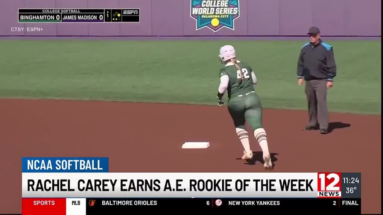 Rachel Carey earns America East Rookie of the Week for Bearcats Softball