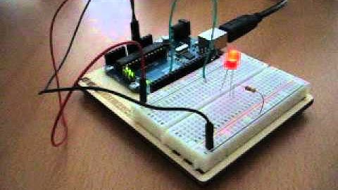 Blinking led with an Arduino