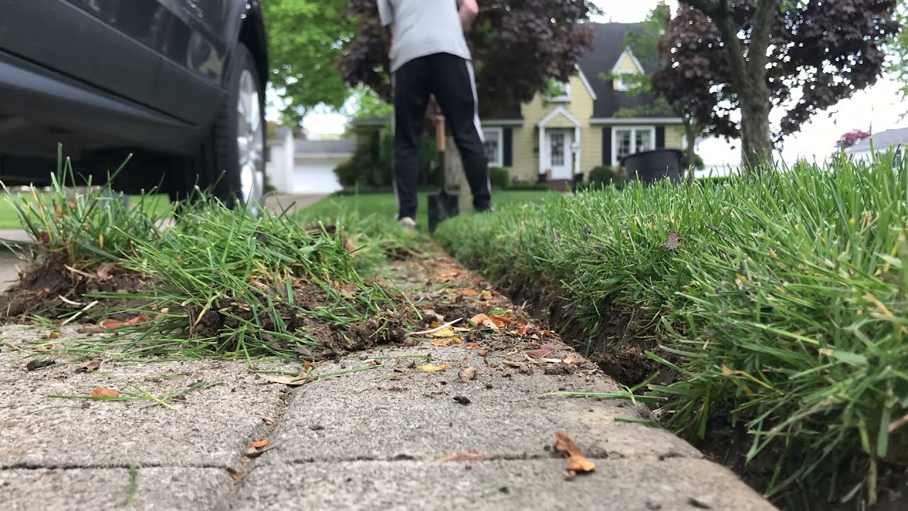 ShovelEdging the Driveway (Timelapse) YouTube