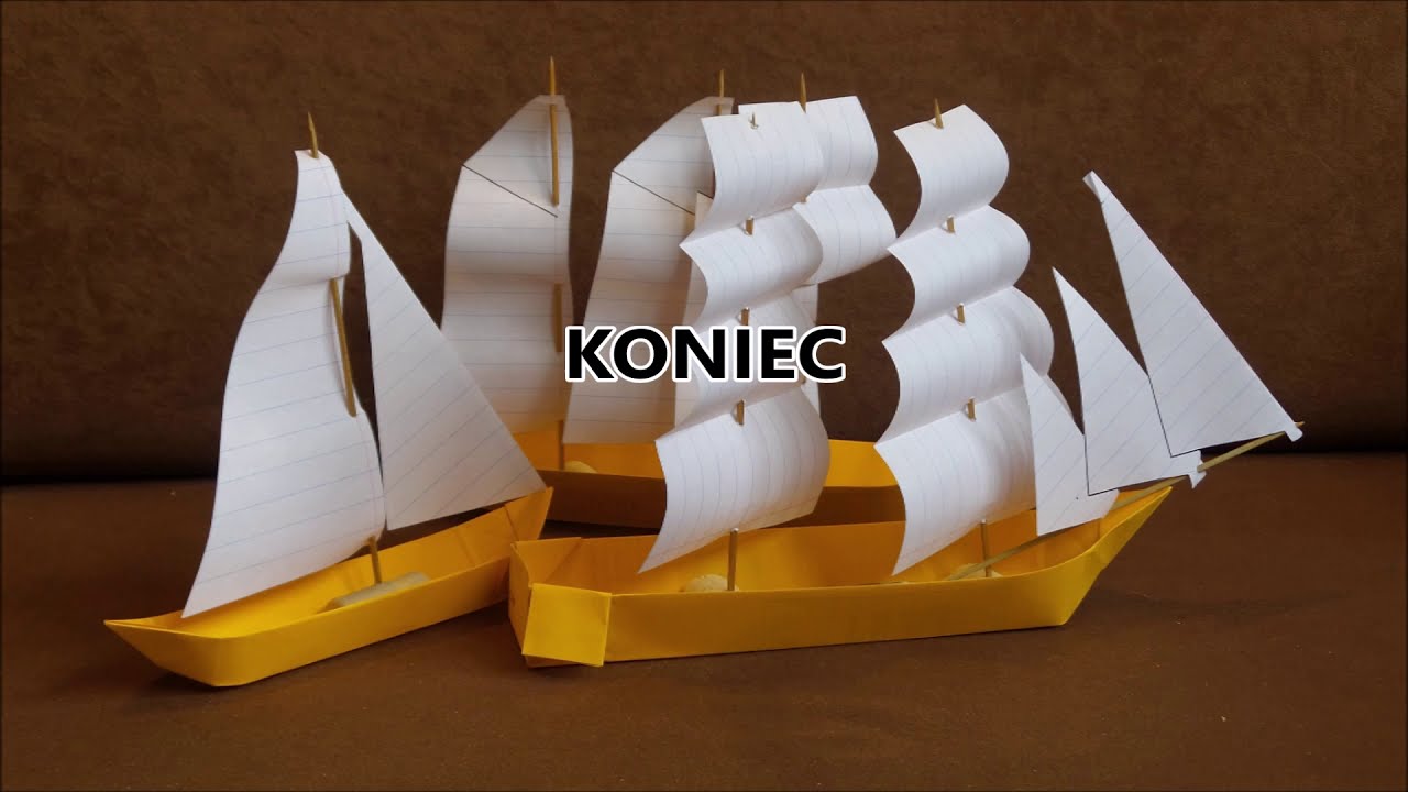Statek Z Papieru Jak Zrobic - Jak zrobić żaglówkę lub żaglowiec z papieru - YouTube