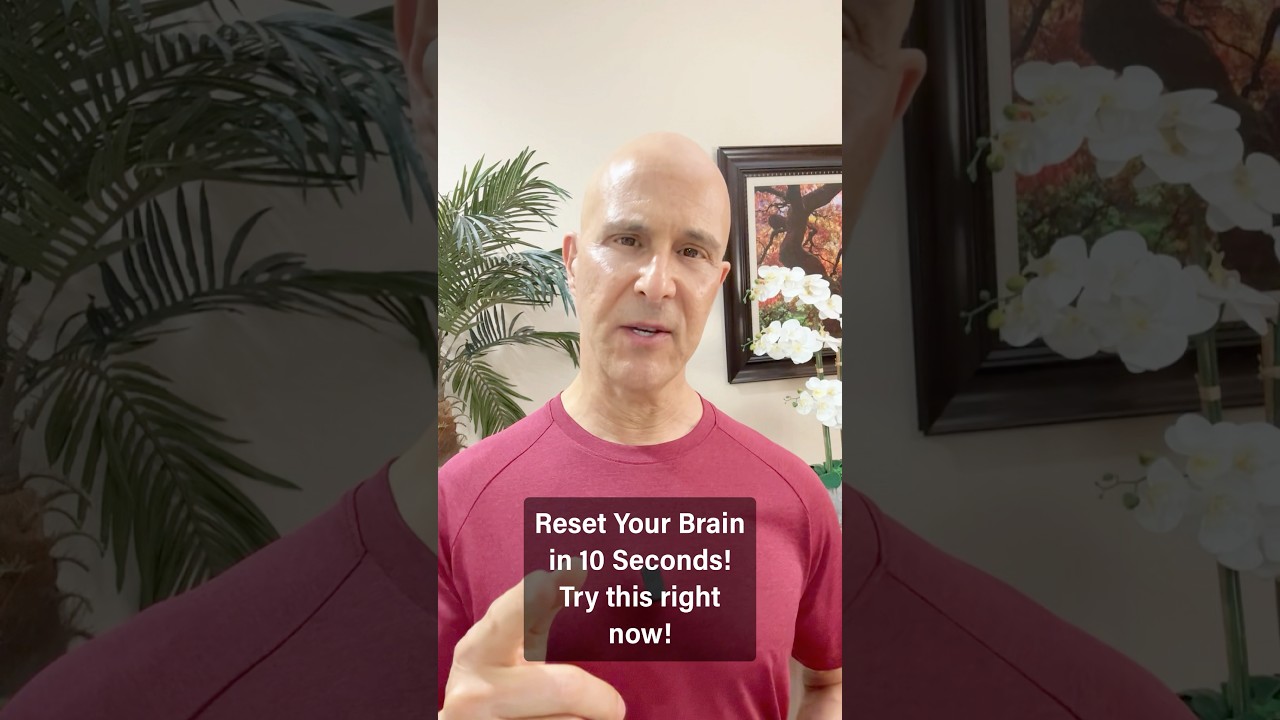 Reset Your Brain in 10 Seconds! Try this right now! #drmandell #health #brain #relax