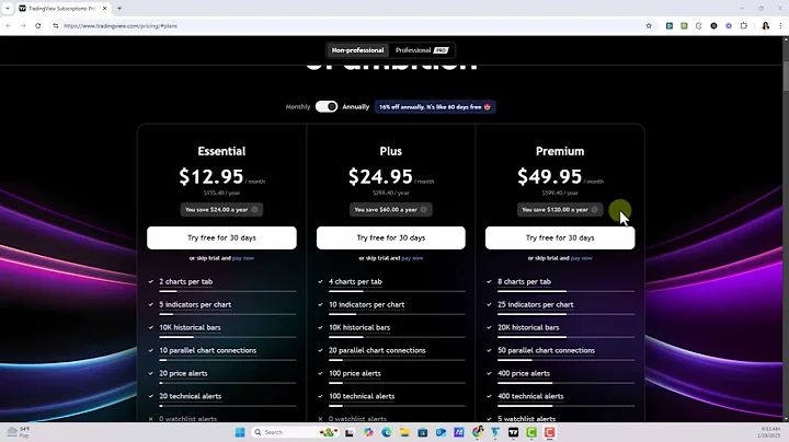 TradingView How To Start A Paid Plan Trial and Add Live CME Futures Data