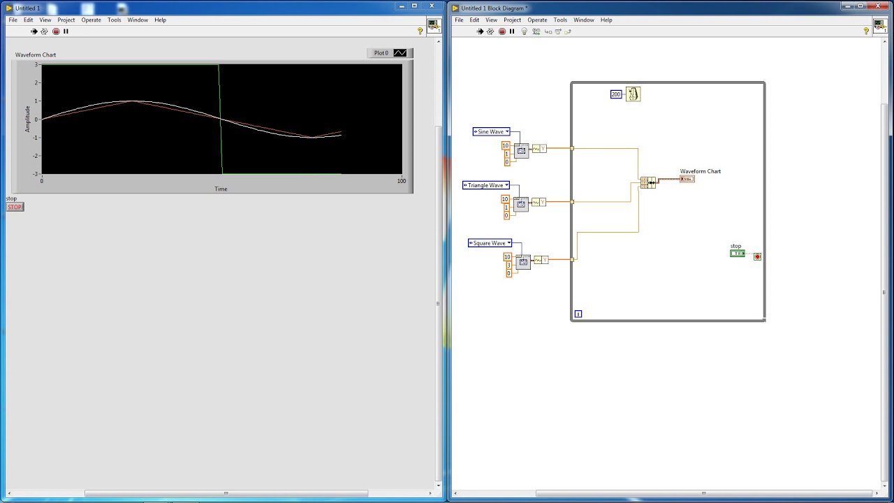Waveform Chart Example In LabVIEW YouTube Waveform Chart Example In LabVIEW YouTube