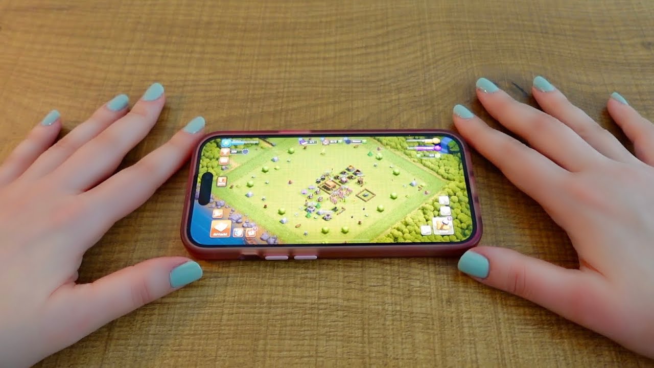 ASMR Playing Clash of Clans