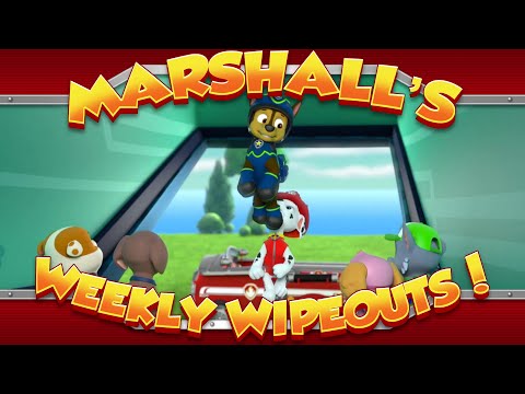 Marshall's Weekly Wipeouts! (Season 3 - Pups Save Their Floating Friends)