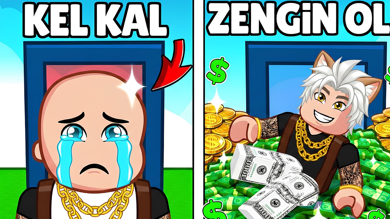 Kel Olmak mı? Zengin Olmak mı? 😂 ROBLOX'TA SEÇTİĞİM HER ŞEY GERÇEK OLUYOR! 😱
