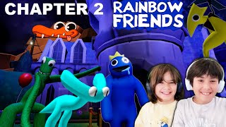 Dani and Evan try to ESCAPE from the RAINBOW FRIENDS chapter 2 screenshot 3