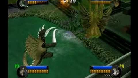 Godzilla Unleashed PS2 - 4 Player First time game play