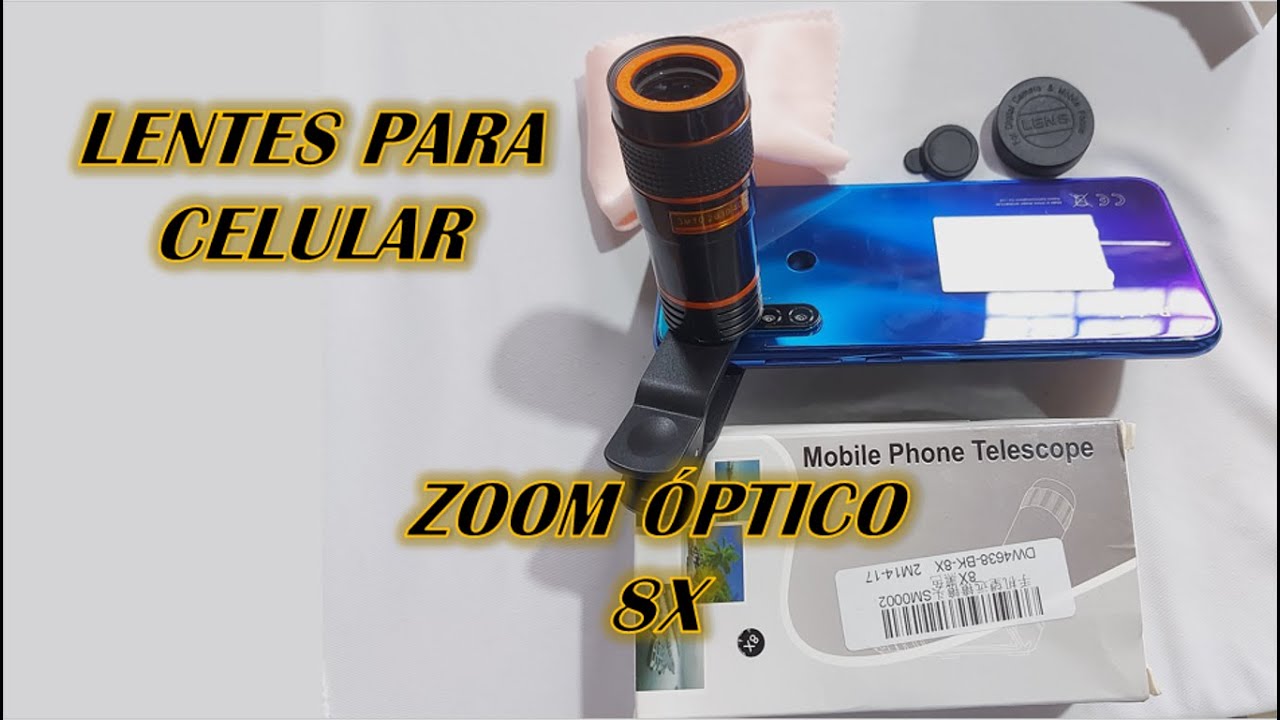 ✓ Telescopio monocular para lente de celular zoom 12x