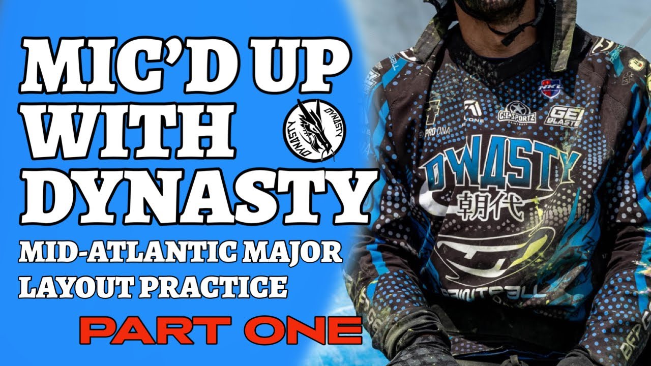 San Diego Dynasty Mic'd Up Paintball 🎤 NXL Mid-Atlantic Layout Practice. Pt.1