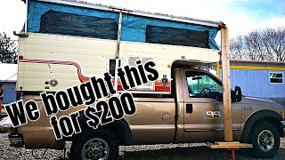 Pop Up Truck Camper Makeover and Walk Thru Tour  / Extreme Reno