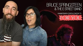 Bruce Springsteen & The E Street Band - For You (REACTION) with my wife