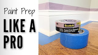 Using Scotch Painter's Tape to Prep Like a Pro
